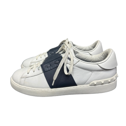 Valentino Garavani Open Sneakers (White Navy) (Womens)