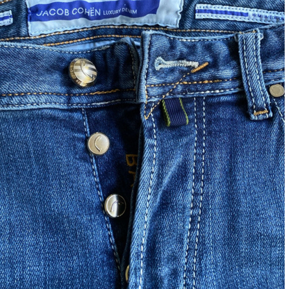 Jacob Cohën Bard Slim Fit Jeans (Navy)