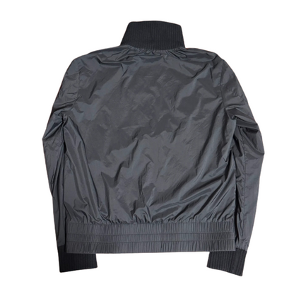 Moncler Maglia Nylon Cardigan Jacket (Black)