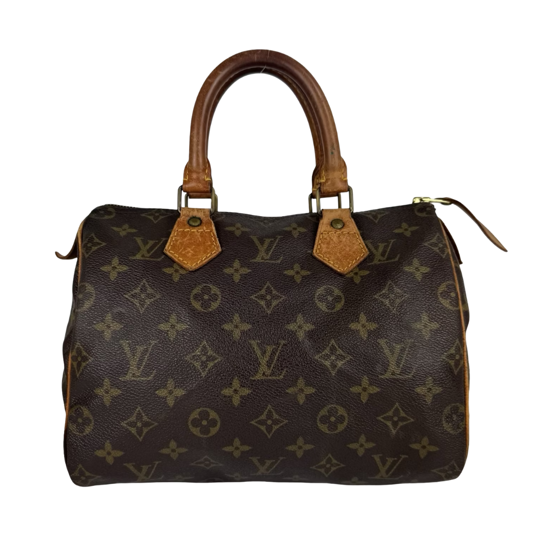 Louis Vuitton Speedy 25 Monogram Handbag (Brown) (Vintage)
