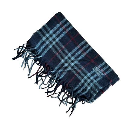 Burberry Scarf (Navy) (Vintage)