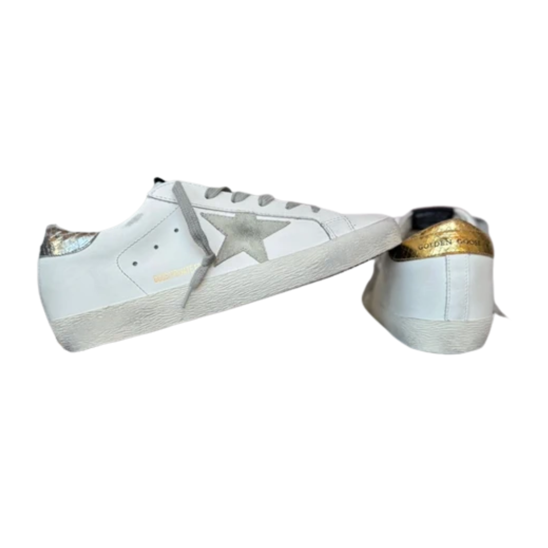 Golden Goose Special Edition Superstar Sneakers (Gold Heel) (Womens) (New)