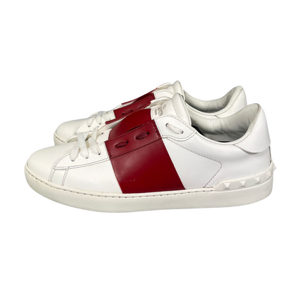 Valentino Garavani Open Sneakers (White Red)