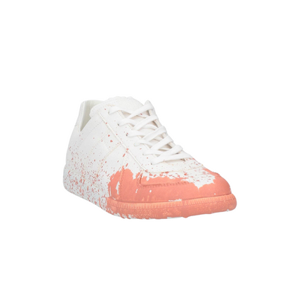 Maison Margiela Paint Splatter Trainers (Peach) (New)