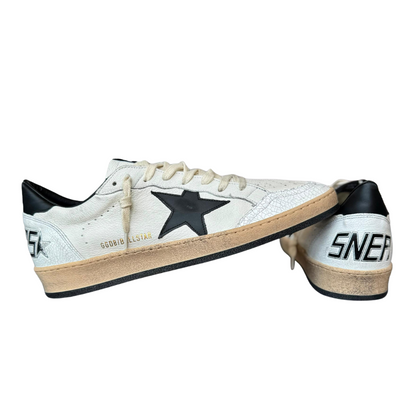 Golden Goose Ballstar Sneakers (White Black) (New)
