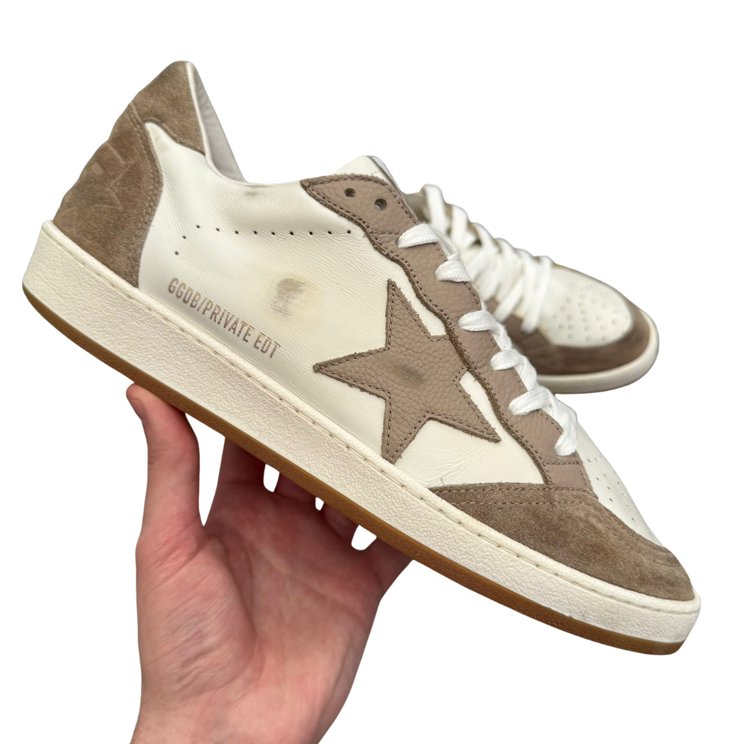 Golden Goose Ballstar Limited Edition Sneakers (White Brown)