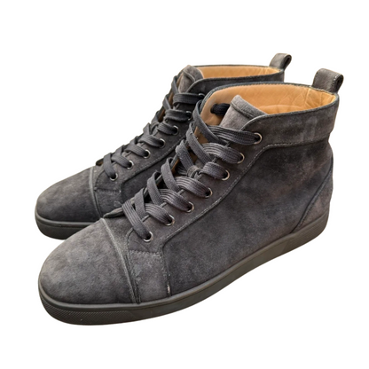 Christian Louboutin Louis High Top Sneakers (Dark Grey)