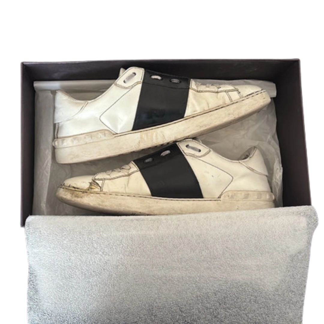Valentino Garavani Open Sneakers (White Black)
