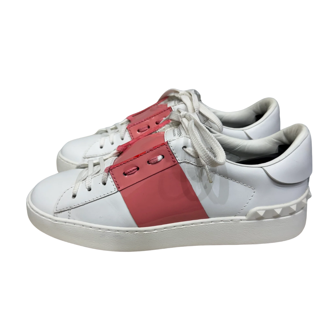 Valentino Garavani Open Sneakers (Patent Pink) (Women's)