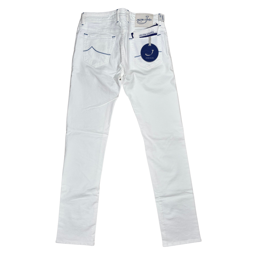 Jacob Cohën 688 Slim Fit Jeans (White) (New)