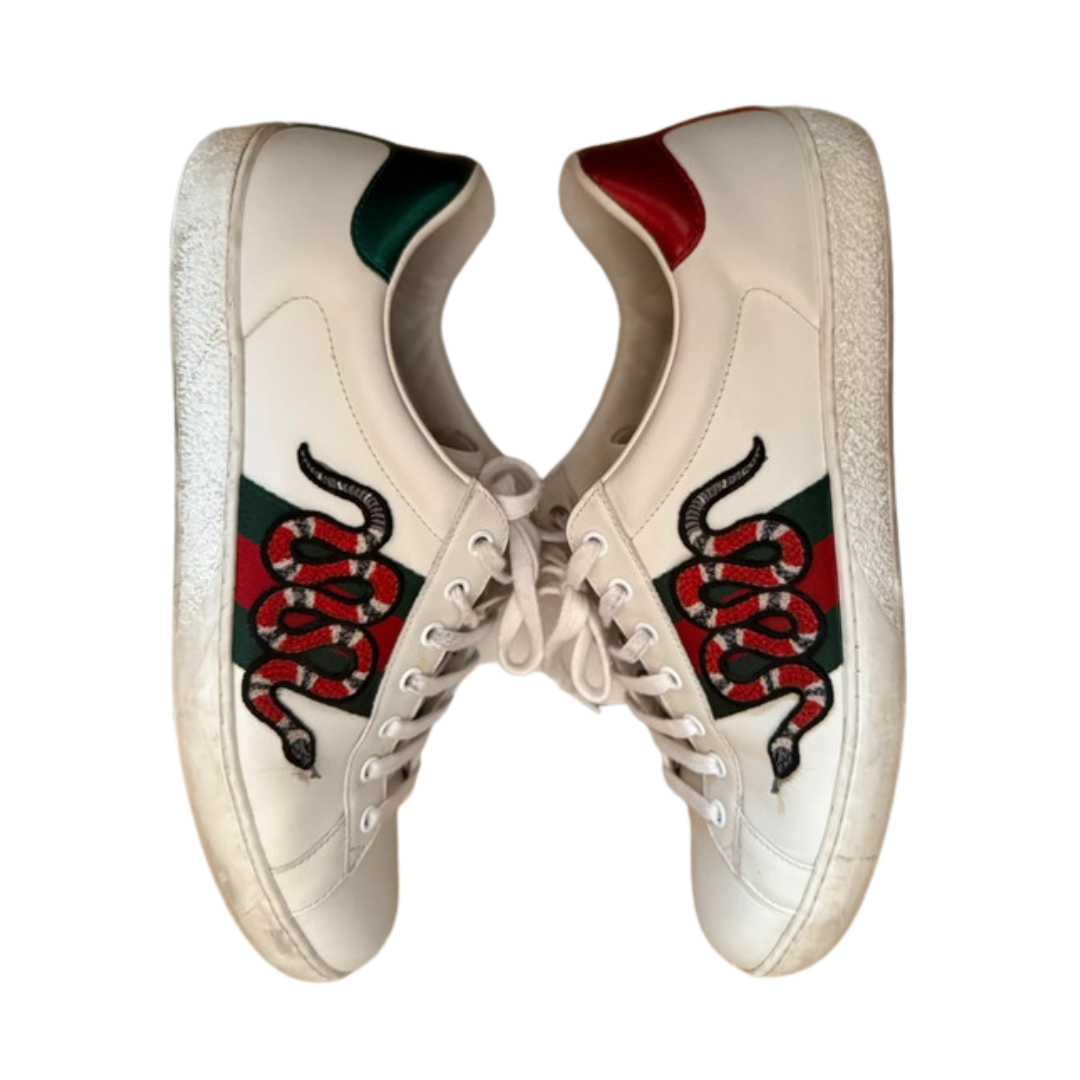 Gucci Ace Sneakers (White)