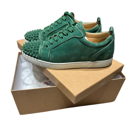 Christian Louboutin Louis Junior Spike Sneakers (Green)