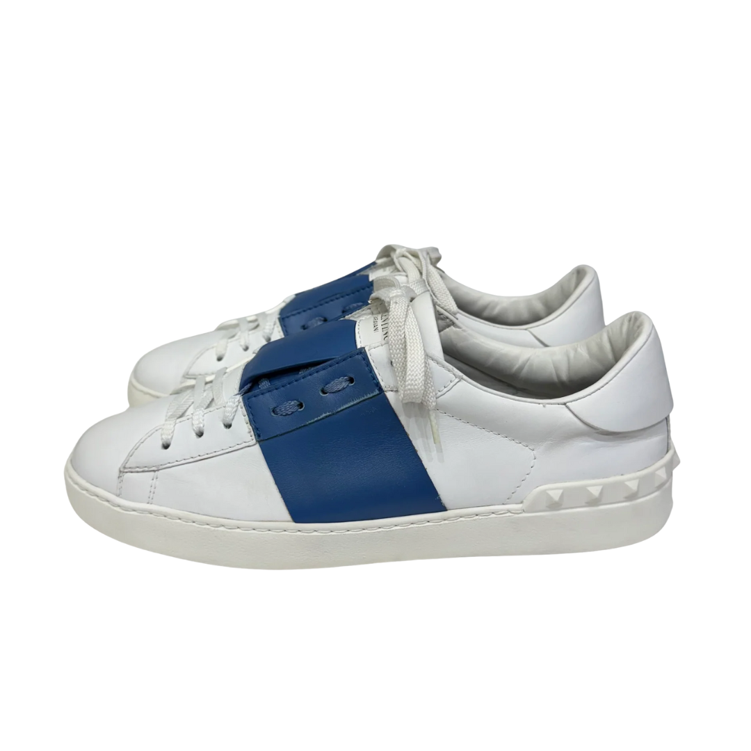 Valentino Garavani Open Sneakers (White Blue)