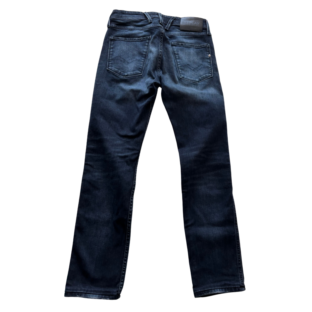 Replay Anbass Slim Fit Jeans (Navy)