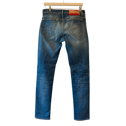 Jacob Cohën Nick Distressed Slim fit Jeans (Navy Blue)