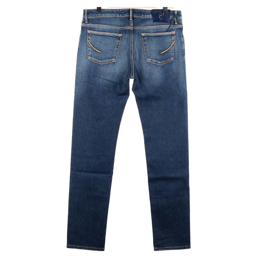 Handpicked Ravello Distressed Slim Fit Jeans (Navy) (New)