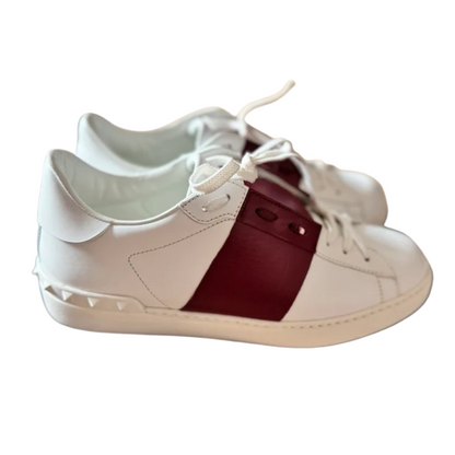 Valentino Garavani Open Sneakers (White Red)