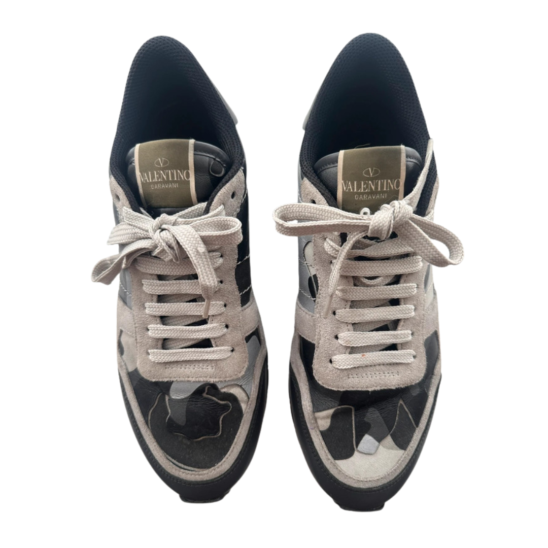 Valentino Garavani Rockrunner Sneakers (Dark Grey)
