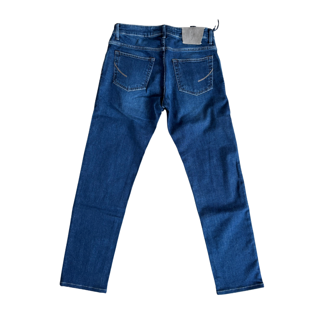 Handpicked Orvieto Slim Fit Jeans (Navy) (New)