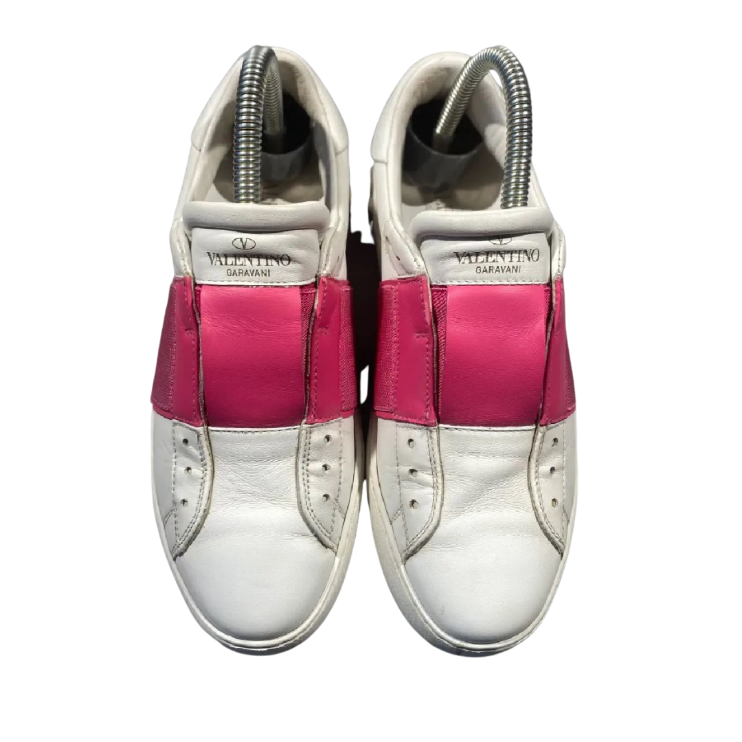 Valentino Garavani Open Sneakers (White Pink) (Womens)