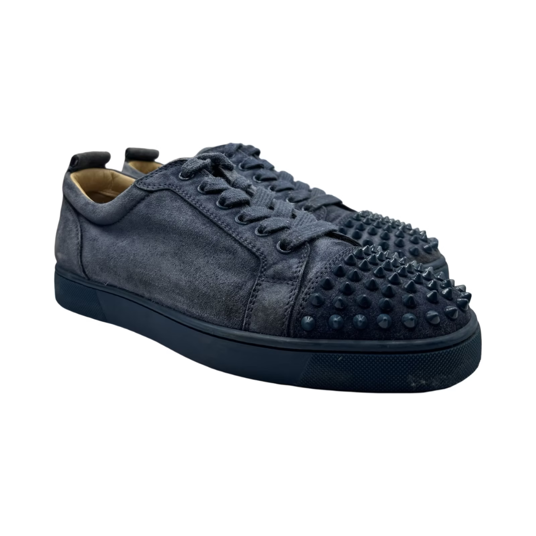 Christian Louboutin Louis Junior Spike Sneakers (Blue)