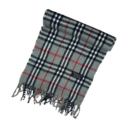 Burberry Scarf (Grey) (Vintage)