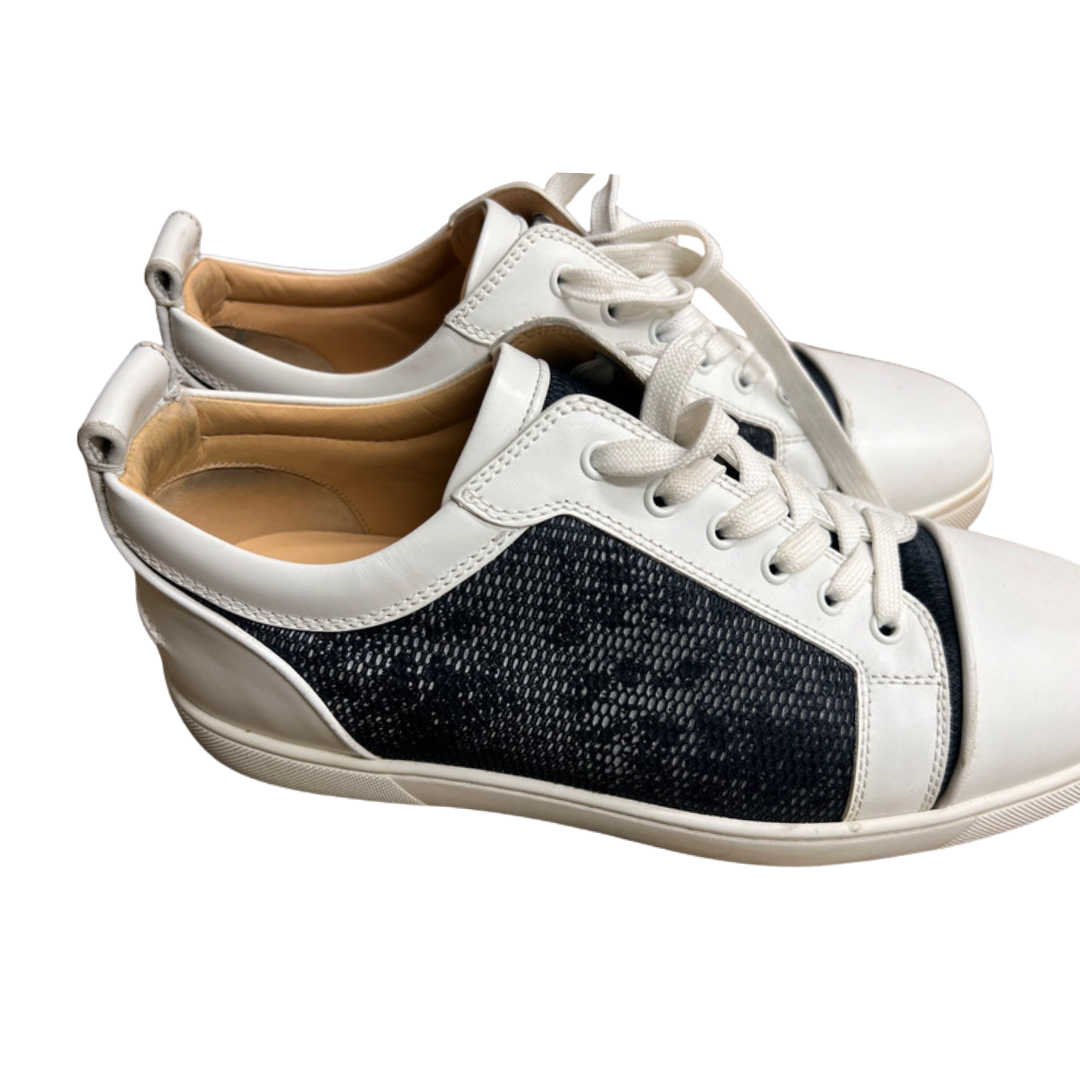 Christian Louboutin Louis Junior Sneakers (White Black)