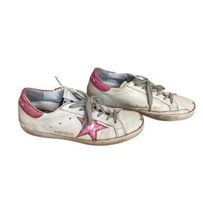 Golden Goose Superstar Sneakers (White Pink) (Women's)