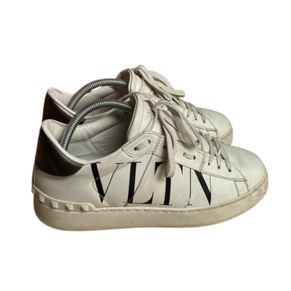Valentino Garavani Open VLTN Sneakers (White Black) (Womens)