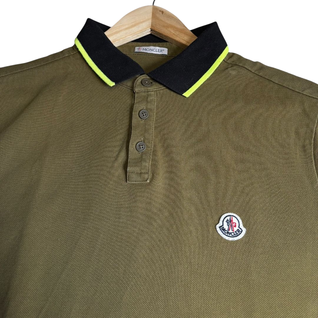 Moncler Maglia Polo Shirt (Green)