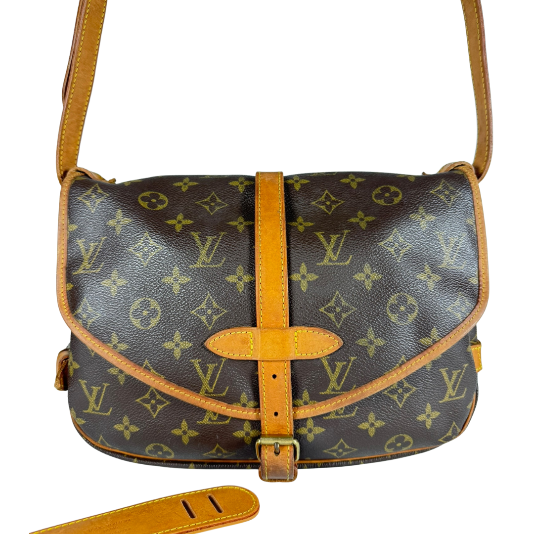 Louis Vuitton Saumur 30 Monogram Handbag (Brown) (Vintage)