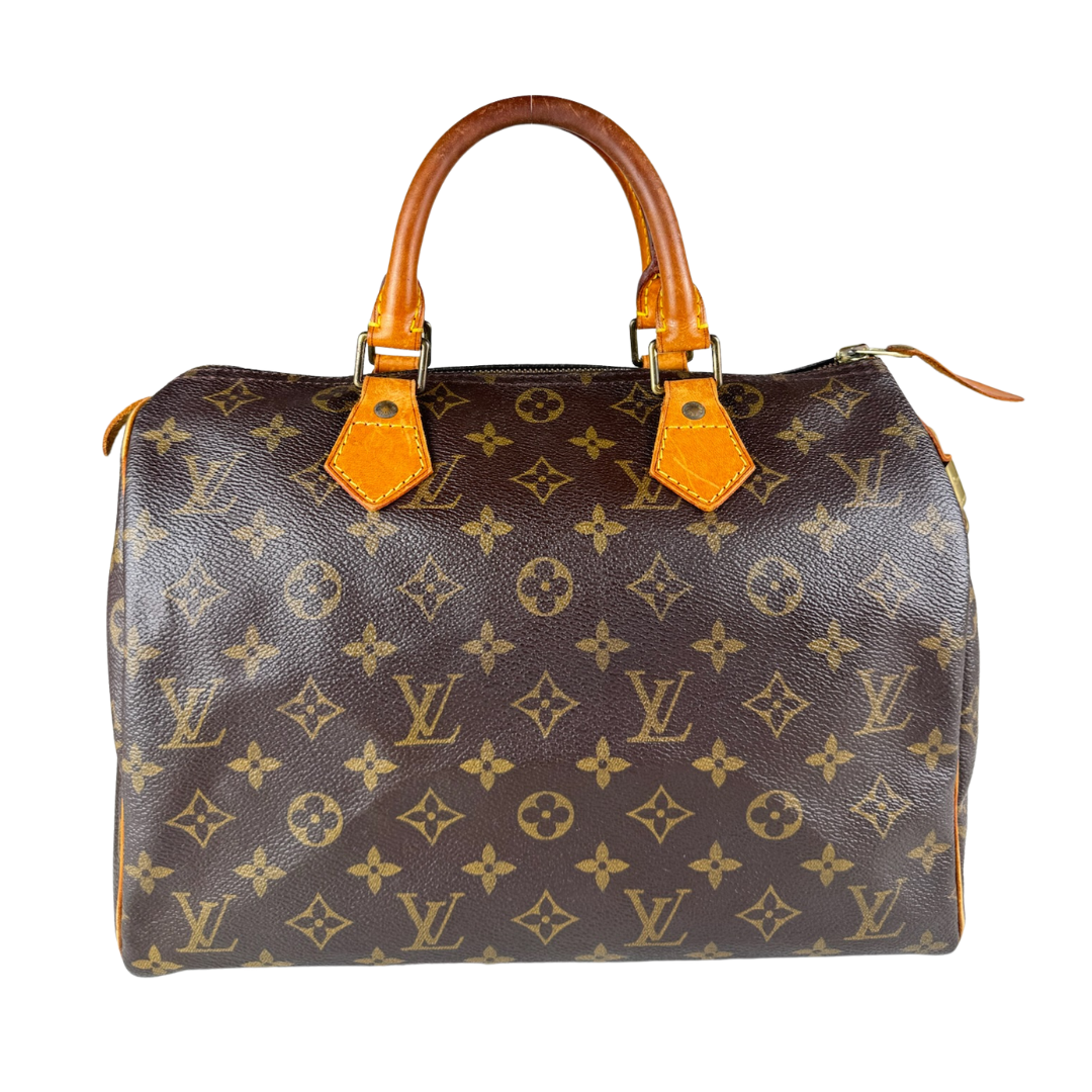 Louis Vuitton Speedy 30 Monogram Handbag (Brown) (Vintage)