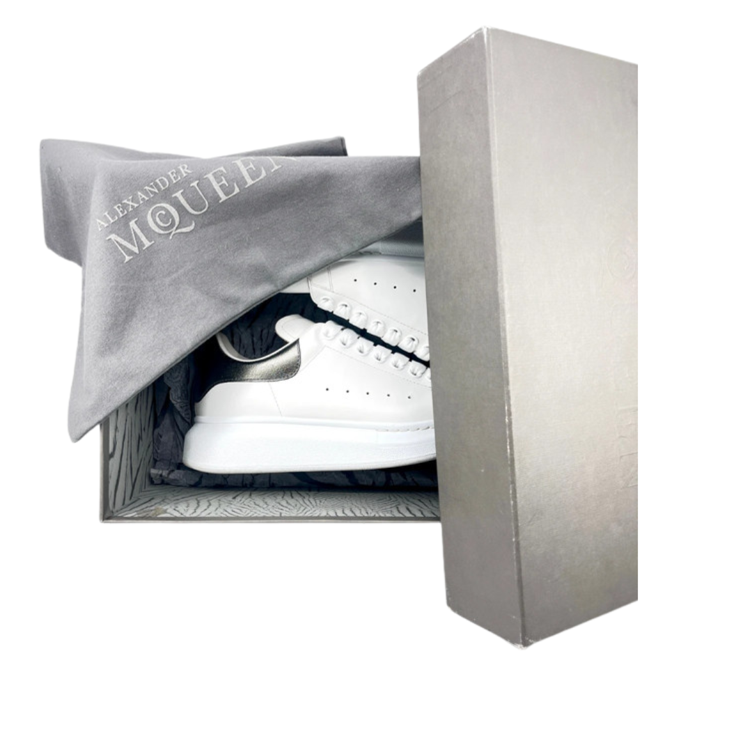 Alexander Mcqueen Sneakers (White Silver) (Womens)