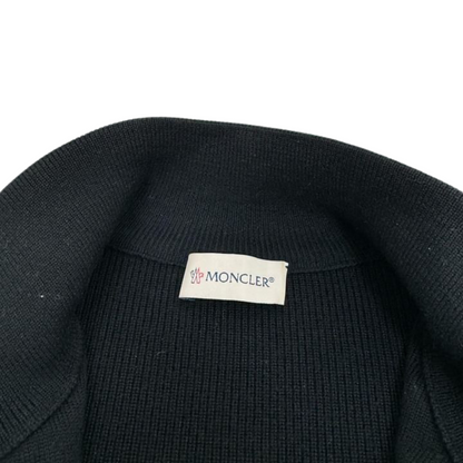 Moncler Maglione Tricot Cardigan (Black) (Black Logo)