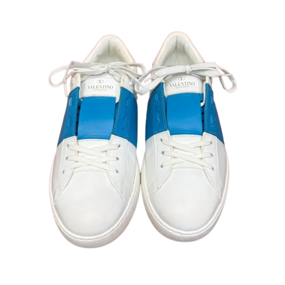 Valentino Garavani Open Sneakers (White Blue)