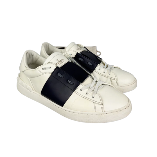 Valentino Garavani Open Sneakers (White navy)