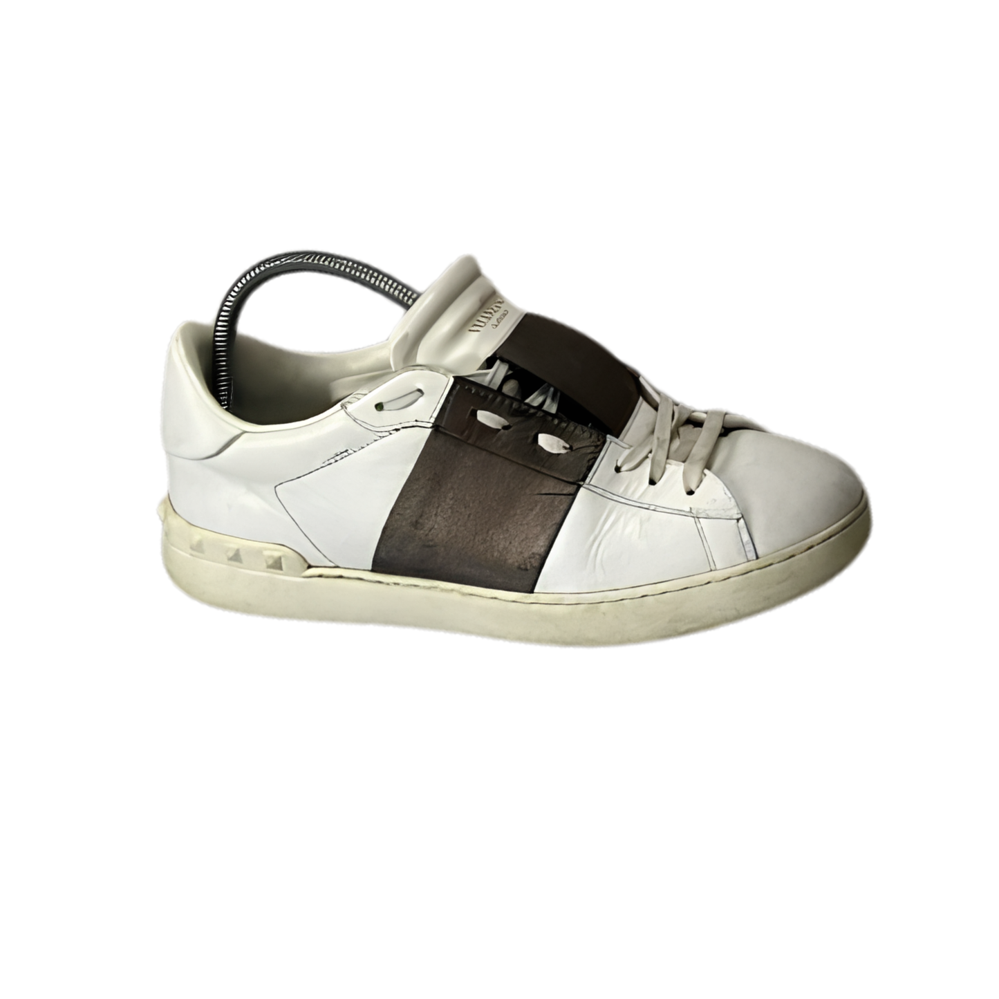 Valentino Garavani Open Sneakers (White Bronze)