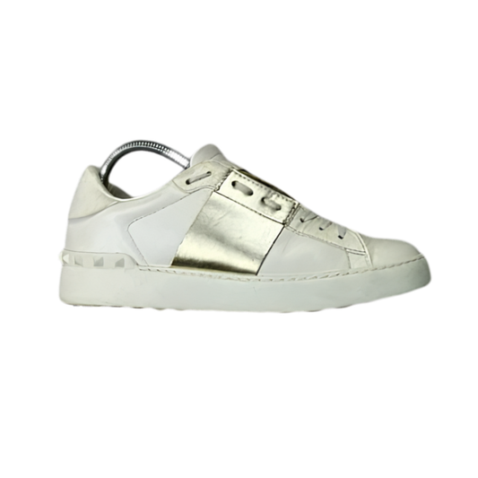 Valentino Open Sneakers (Gold) (Womens)