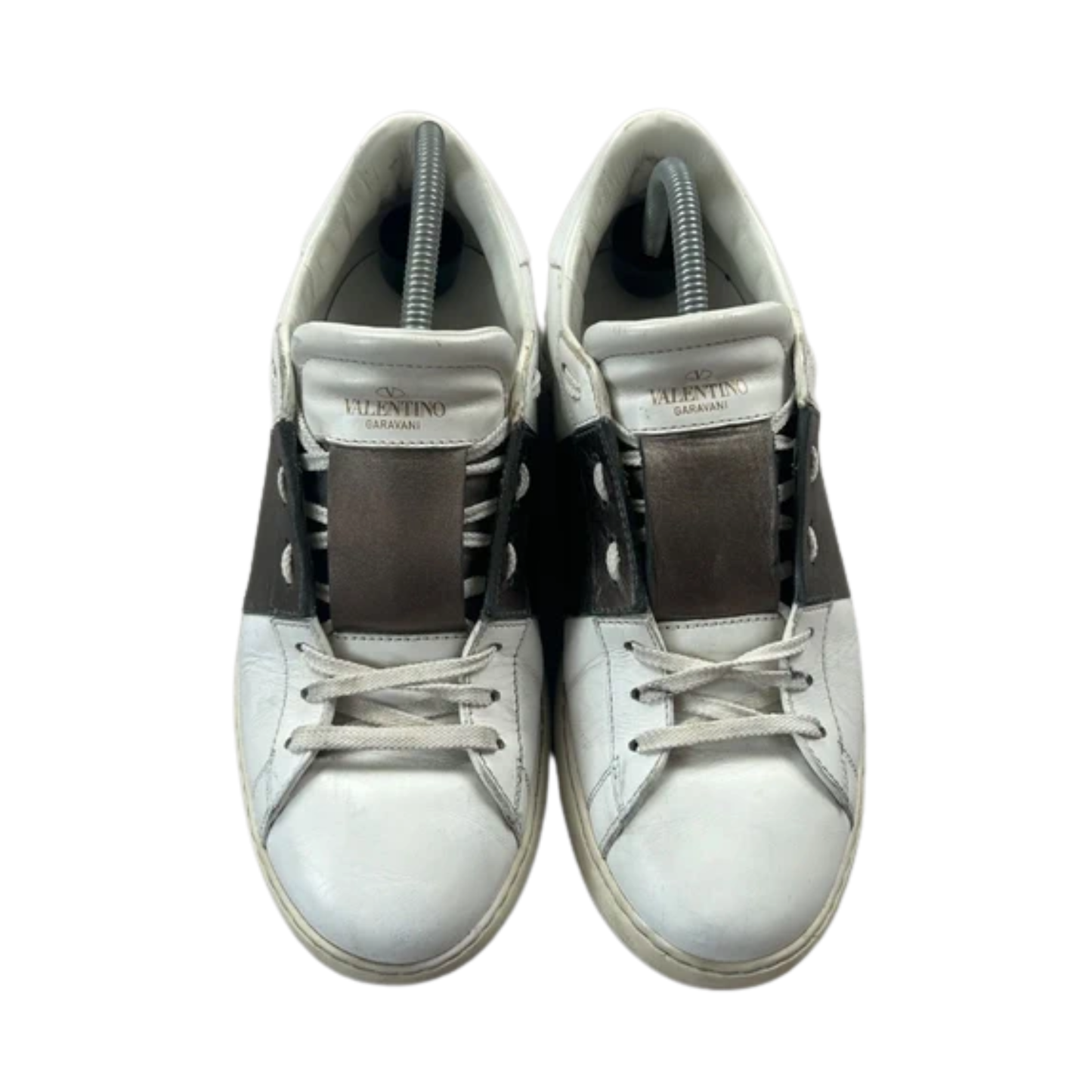 Valentino Garavani Open Sneakers (White Bronze)