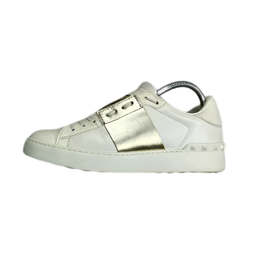 Valentino Open Sneakers (Gold) (Womens)