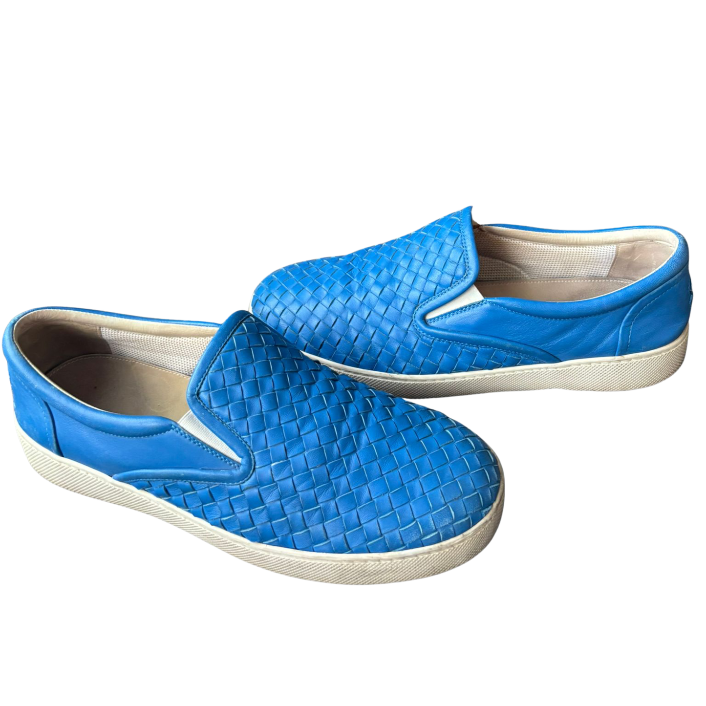 Bottega Veneta Low Slip-on Sneakers (Blue)