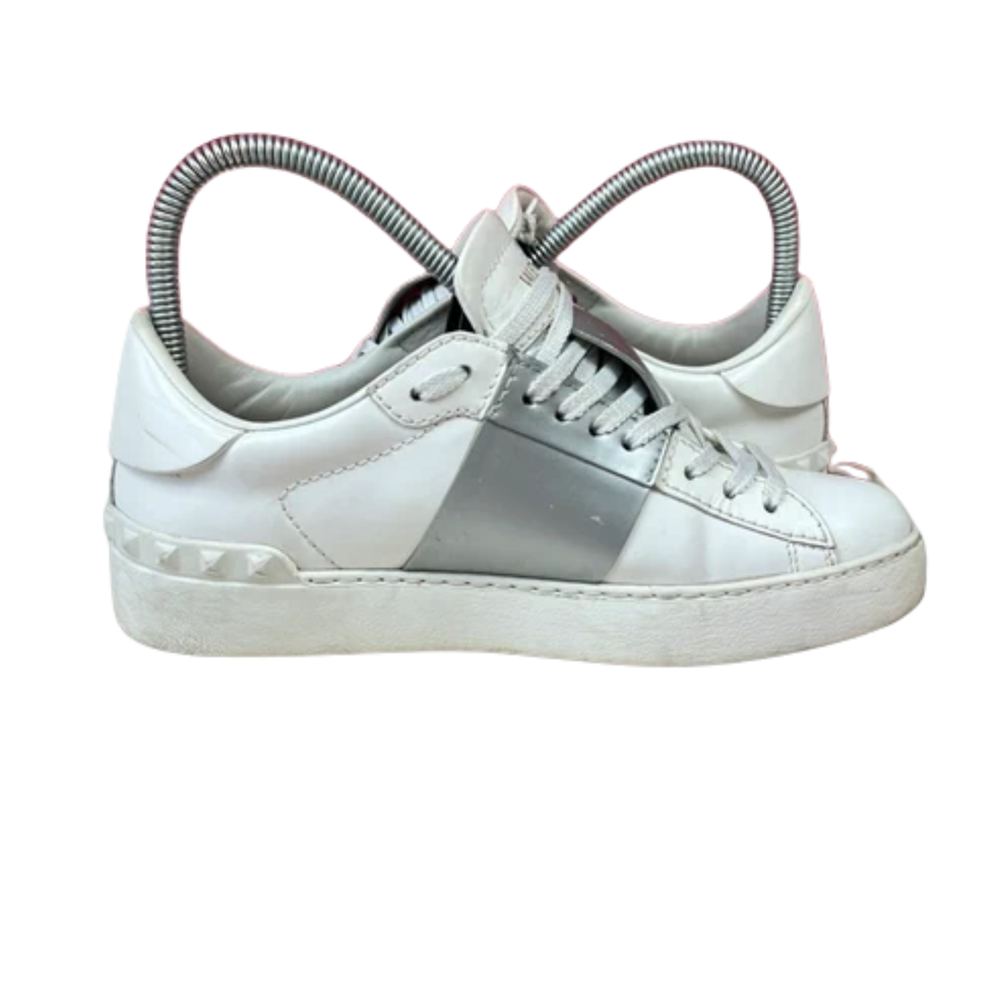Valentino Open Sneakers (Silver) (Womens)