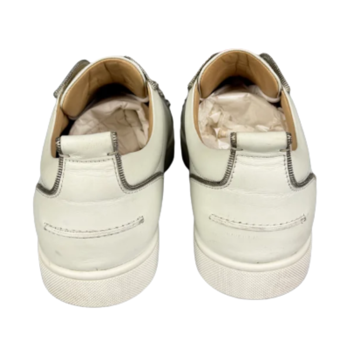 Christian Louboutin Louis Junior Spike Sneakers (White)