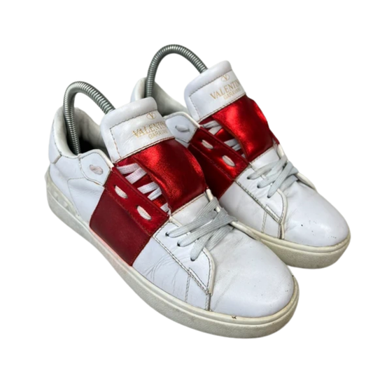 Valentino Open Sneakers (Red) (Womens)