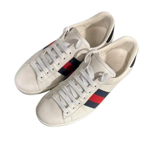 Gucci Ace Sneakers (White)