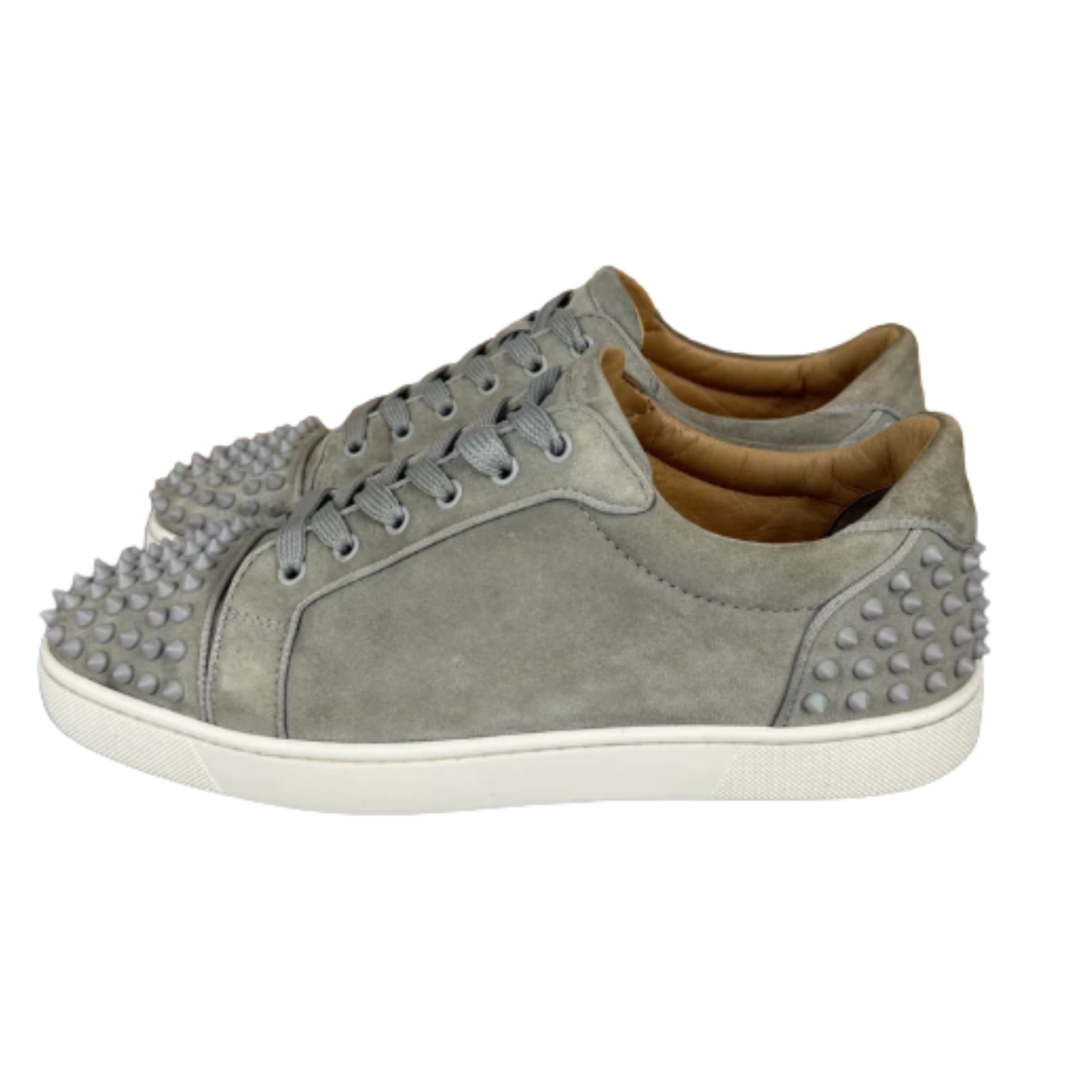 Christian Louboutin Louis Junior Spike Sneakers (Gray)