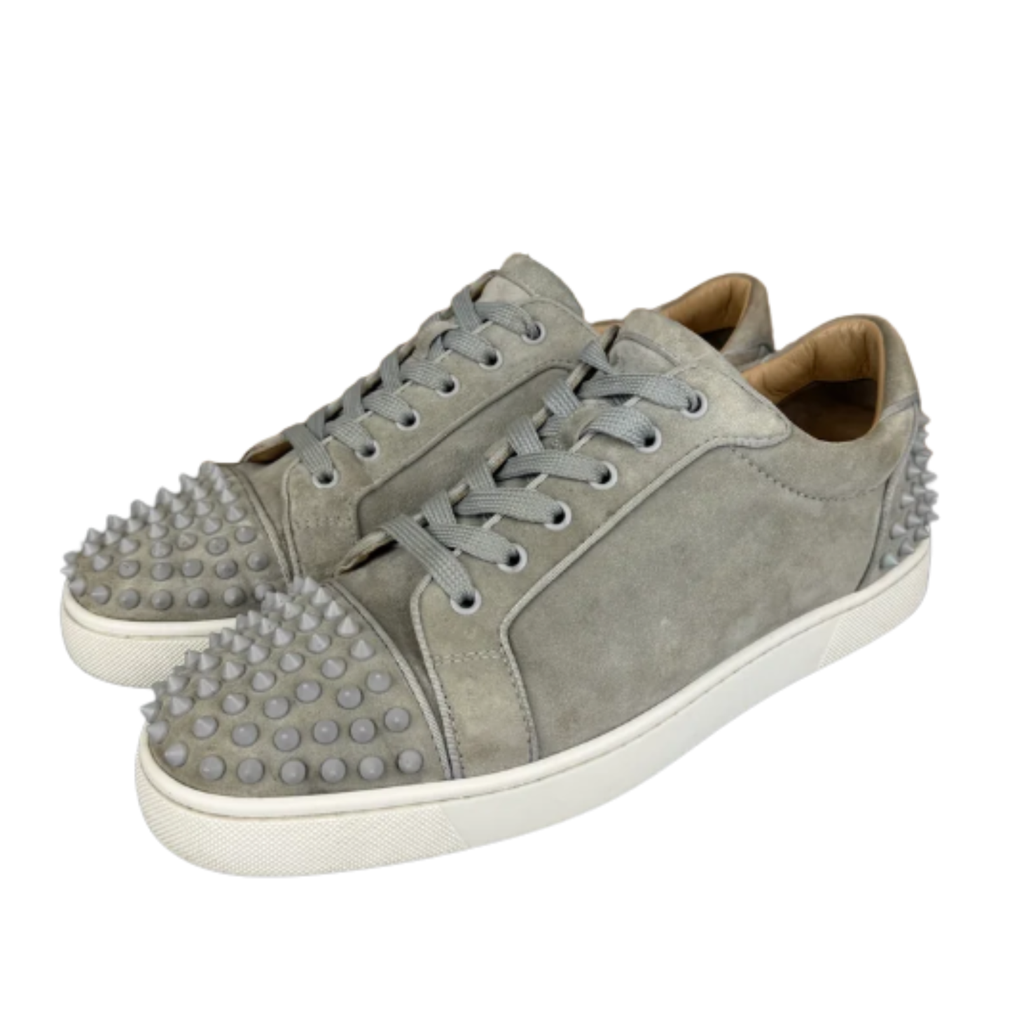 Christian Louboutin Louis Junior Spike Sneakers (Gray)