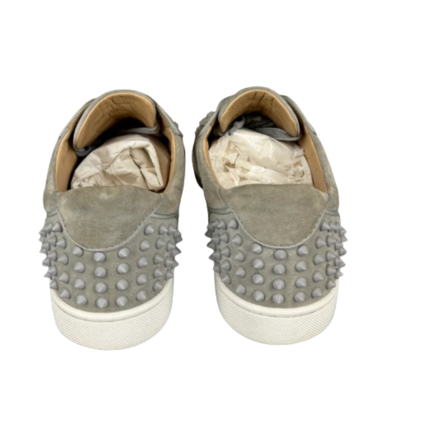 Christian Louboutin Louis Junior Spike Sneakers (Gray)