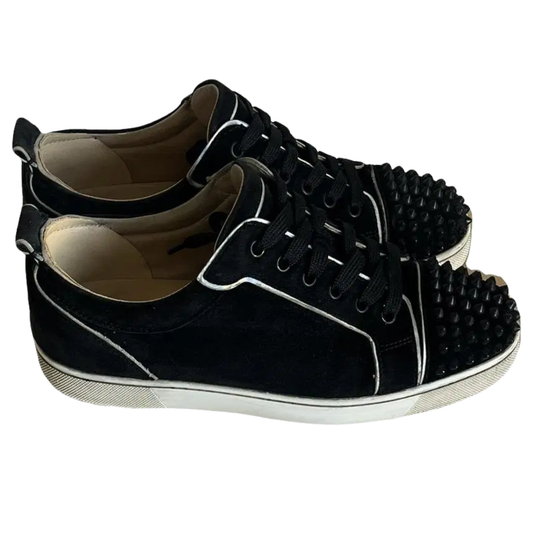 Christian Louboutin Louis Junior Spike Sneakers (Black)