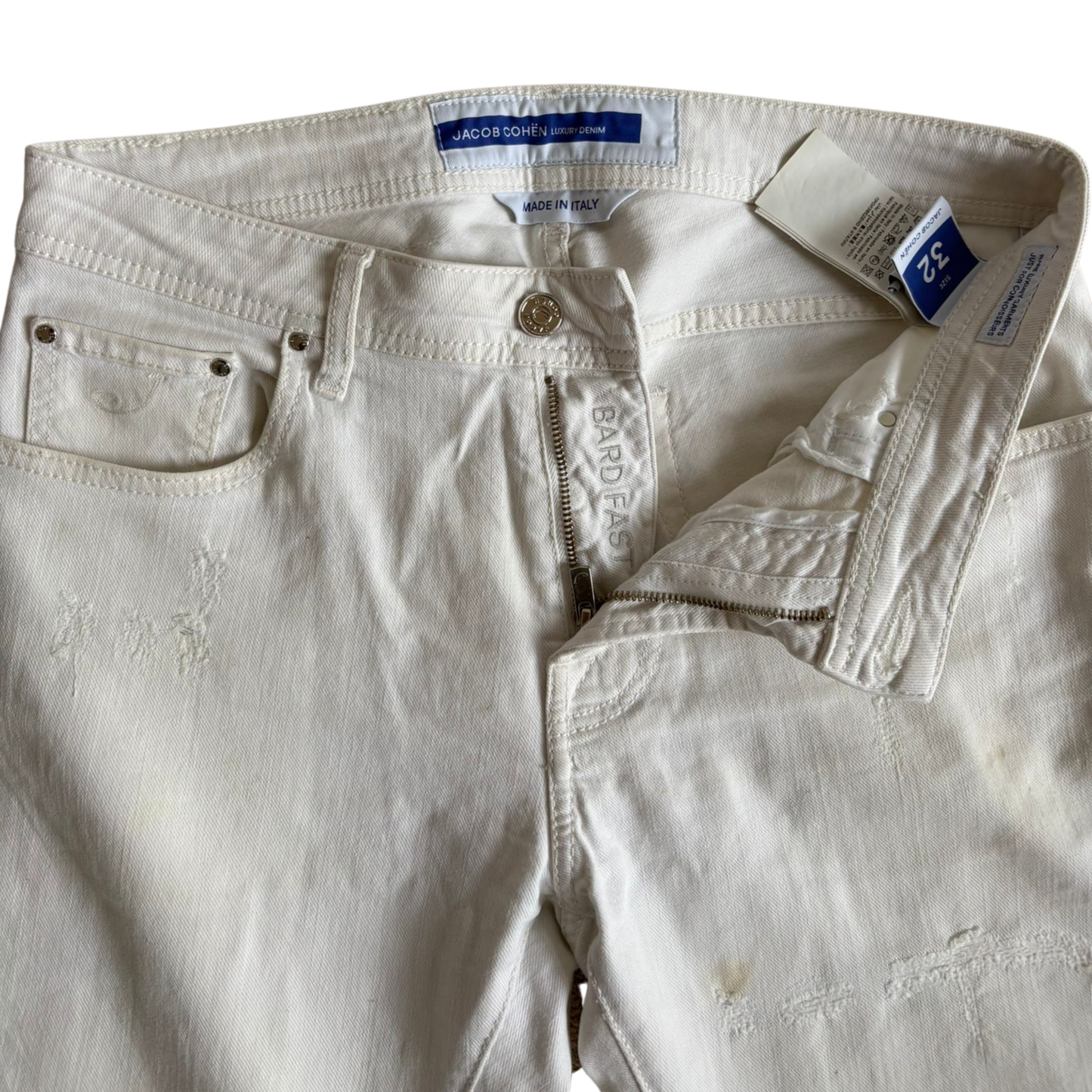 Jacob Cohën Bard Slim Fit Jeans (White)